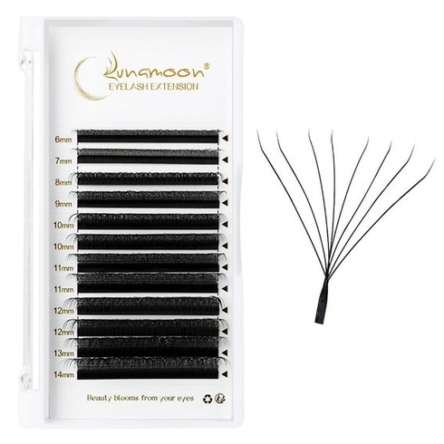 Lunamoon Volumen Wimpern 8D W Wimpern extension (8D-0.07-D, 6-14mm) 8D-0.07-D 6-14mm