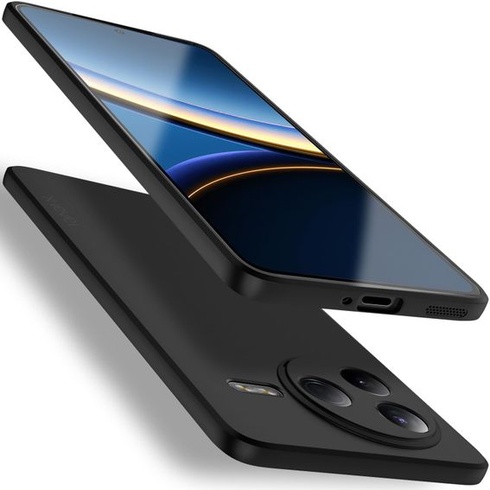 Púzdro X-level pre Xiaomi Poco F7 Pro, tenké mäkké púzdro, čierne Poco F7 Pro čierne