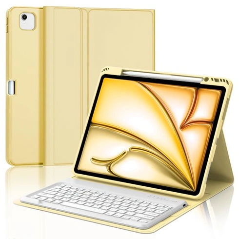 Puzdro s klávesnicou pre iPad Air 13 palcov (M3 2025, M2 2024), francúzska klávesnica AZERTY,