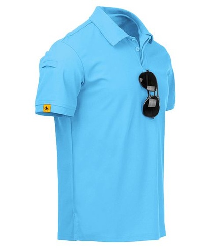Pánske polo tričko s krátkym rukávom Geeksport, golfové polo tričko, funkčné polo tričko, ležérne