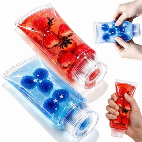 Zubná pasta Squishy Stress Ball, 2 kusy antistresových Squishy Fidget hračiek