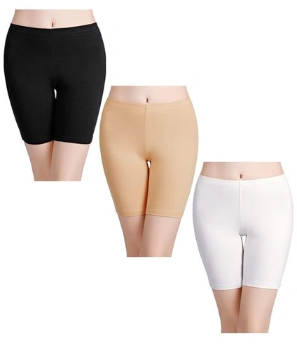 Dámské cyklistické kraťasy wirarpa Boxerky z bavlny, vícebarevné - černá, béžová, bílá 4XL