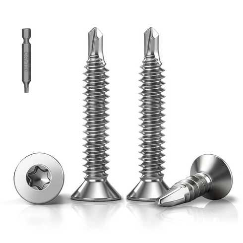 120 samovrtných šroubů Torx M4,2x19 mm, samořezné šrouby se zapuštěnou hlavou M4,2x19 – 120 ks