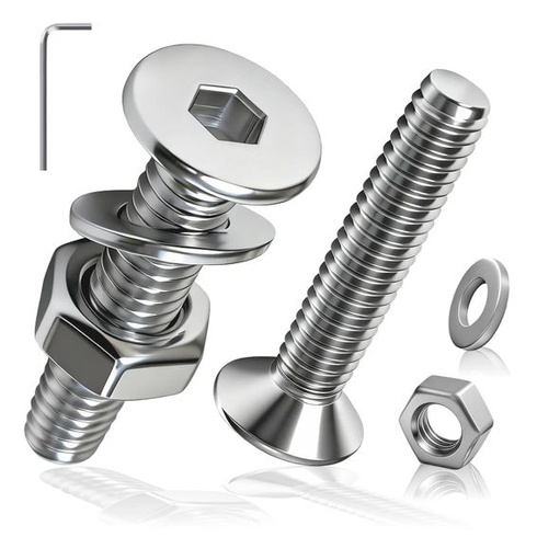 50 kusů zapuštěných šroubů M4X20mm s vnitřním šestihranem z nerezové oceli M4X20 - 50 ks