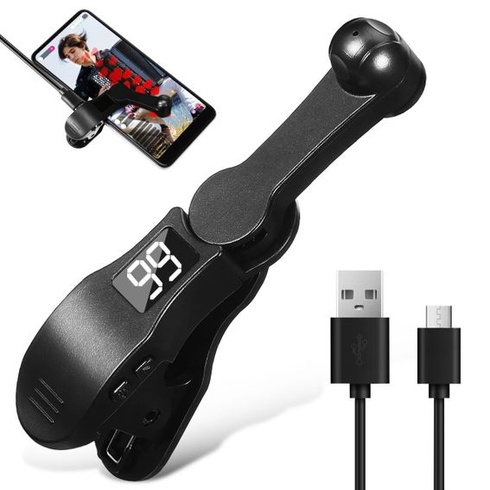 VILLCASE Screen Clicker Mobilní telefon Dálkové ovládání Spouště Černý ABS Skládací