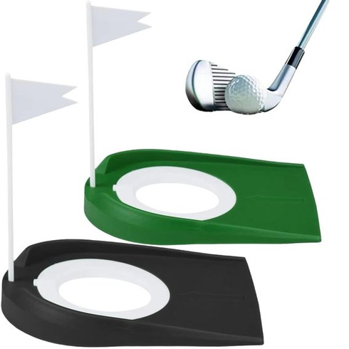 2dílná sada golfových puttingových kelímků s vlajkou, plastové cvičební pomůcky na puttingové