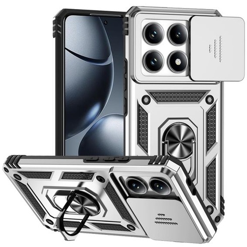 Magnetické pouzdro pro Xiaomi 14T Pro 5G s kroužkovým úchytem, ochranné pouzdro s krytkou