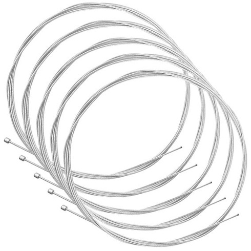 Súprava 5dielnych laniek na radenie bicykla cyclingcolors, 1,2 mm x 2,7 m, oceľová, kompatibilná