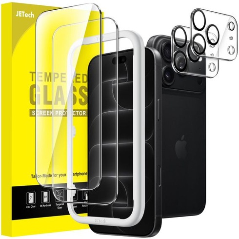 Ochranný kryt displeje a fotoaparátu JETech pro iPhone 18 Pro Max, balení 2+2 kusů