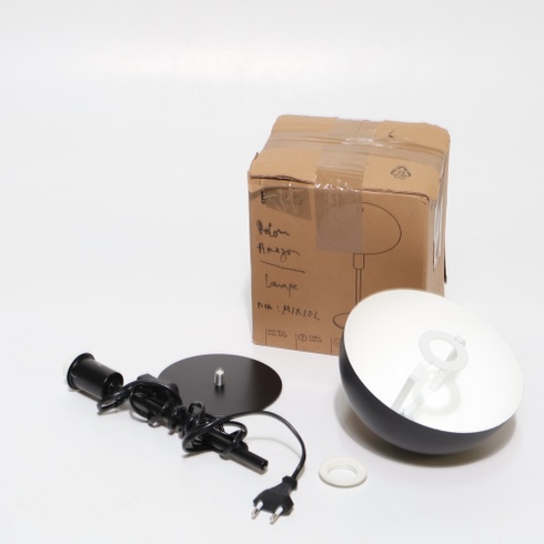 Stolová lampa Briloner, čierna, 35 cm