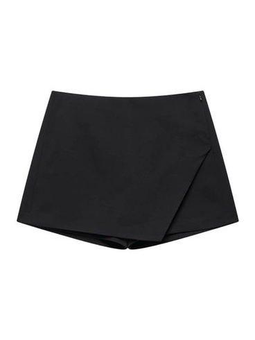 Dámské elegantní zavinovací kraťasy GORGLITTER, asymetrické sukně, vysoký pas, ležérní kancelářské