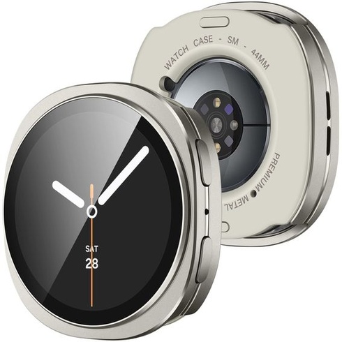 Kovové puzdro Amizee kompatibilné s Samsung Galaxy Watch 44mm, titánové Galaxy Watch 9/8 44mm