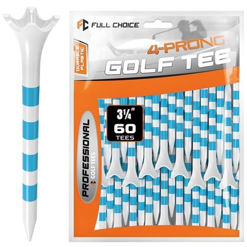 100/60 kusů plastových golfových odpalů (83/70 mm), se zvýšenou odolností a stabilitou, pro snížené
