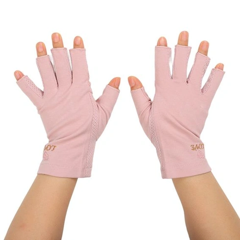 Anti-UV pro gelové nehtové lampy - Manikúra - UV ochrana - Napínací, prodyšný, bezprstový kryt na