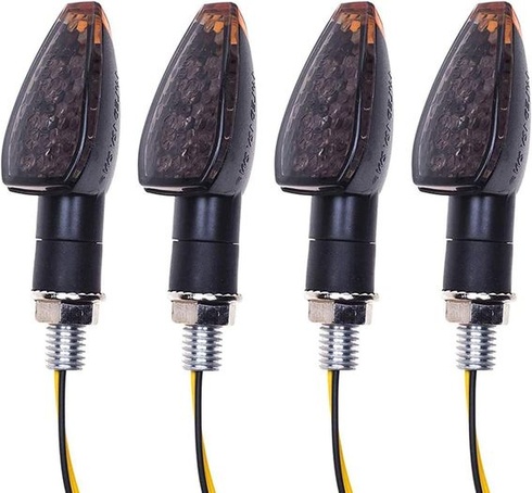SFONIA 4dielne motocyklové smerové svetlá, 12V 14LED blinkre, schválené pre elektroniku, vodotesné,