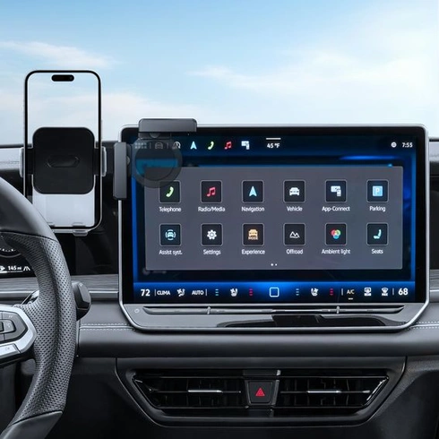 Držák telefonu do auta pro VW s 15palcovým displejem, Tiguan 3/Passat B9 2024-2026, Tayron/ID.7