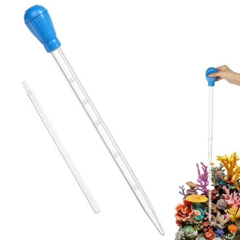 Extra dlhá akvarijná striekačka 70 cm (27,7 palca), sifón na výmenu vody 50 ml s predlžovacou