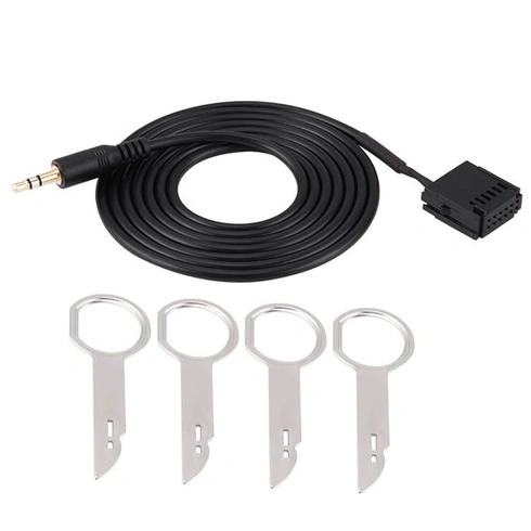 AUX kabel/adaptér pomocného kabelu autorádia Aramox pro Mondeo 6000CD s klíči na demontáž CD