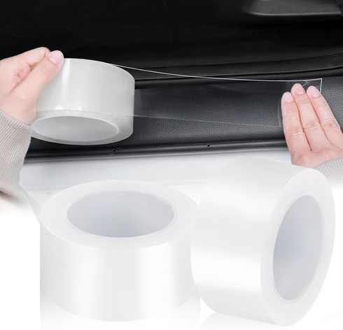 Einesin Chránič prahu auta 5cm*10m, karbonová samolepka, samolepka z uhlíkových vláken na prah
