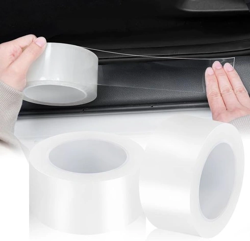 Einesin Chránič prahu auta 5cm*10m, karbónová samolepka, samolepka z uhlíkových vlákien na prah