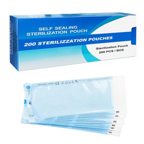 Sterilizační sáčky WARRIOR, Sterilizační sáčky, 200 kusů, Sáčky do autoklávu, Samosterilizační