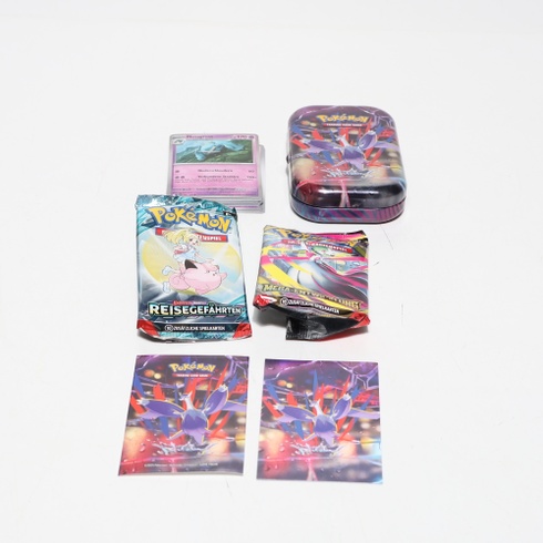 Kartová hra Pokémon Trading: Mini Tin Box Mega Heroes – Mega Latias (1 samolepka, 1 obrázková karta