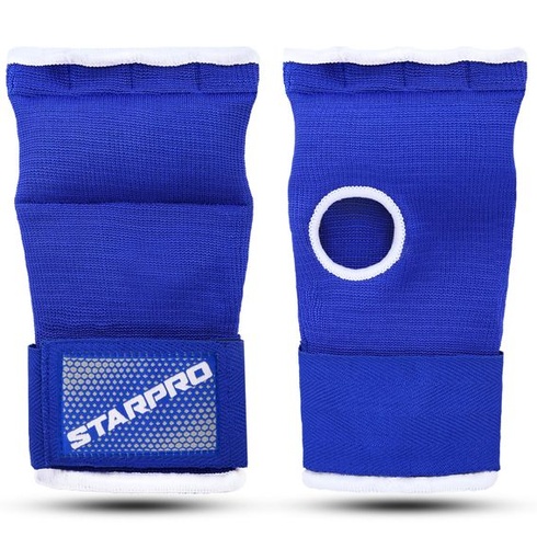 Vnútorné boxerské rukavice Starpro – boxerské bandáže s penovou výplňou modro/biele M