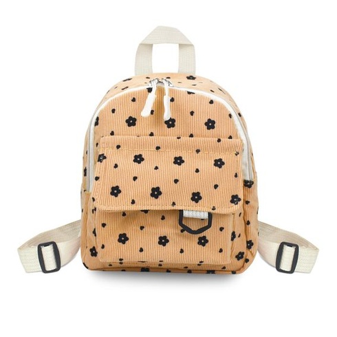 Dievčenské batohy, Dámsky malý menčestrový batoh s nastaviteľnými ramennými popruhmi, malý denný batoh na