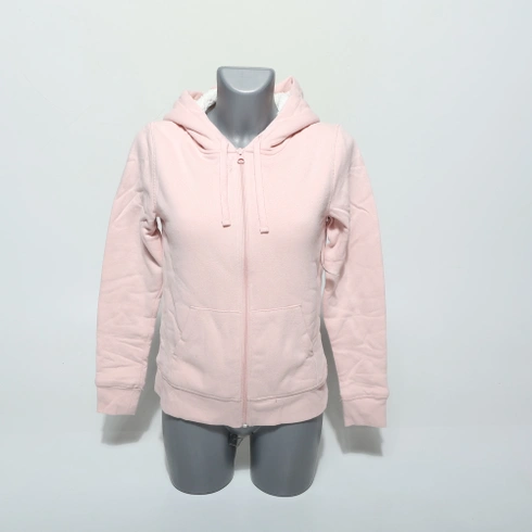 Dámska pohodlná sherpa fleecová bunda Amazon Essentials so zipsom a kapucňou, regular strih XS-S,