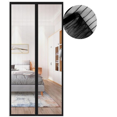 Magnetická sieť proti hmyzu na posuvné dvere a do obývacej izby, 95 x 210 cm, vylepšená verzia,