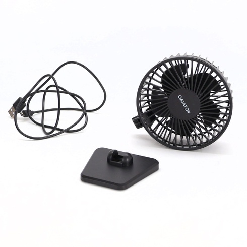 Gaiatop USB stolní ventilátor, malý, ale výkonný, přenosný, tichý, 3 rychlosti větru, stolní osobní