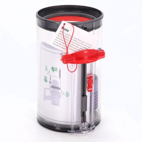 Náhradná priehľadná nádoba na prach pre Dyson V10 SV12 SV13 SV27, obsahuje HEPA filter, náhradné diely