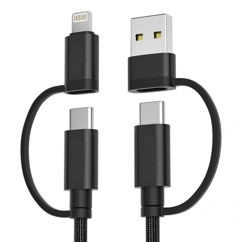 Nabíjací kábel Basesailor pre iPhone 17 Air, 4 v 1 Multi USB C nabíjací kábel 1 m 3,3 stopy/1 m
