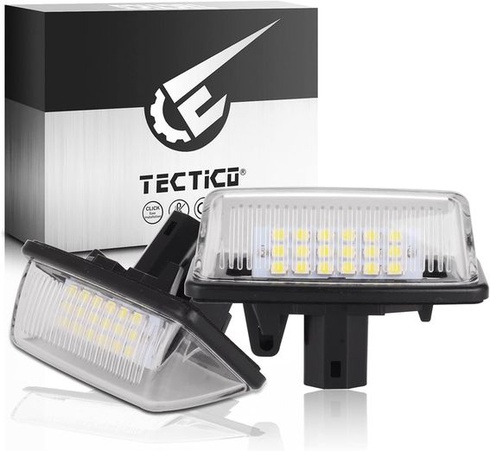 TECTICO LED osvětlení registrační značky SMD Ultra White kompatibilní s Toyota Corolla Crown Noah