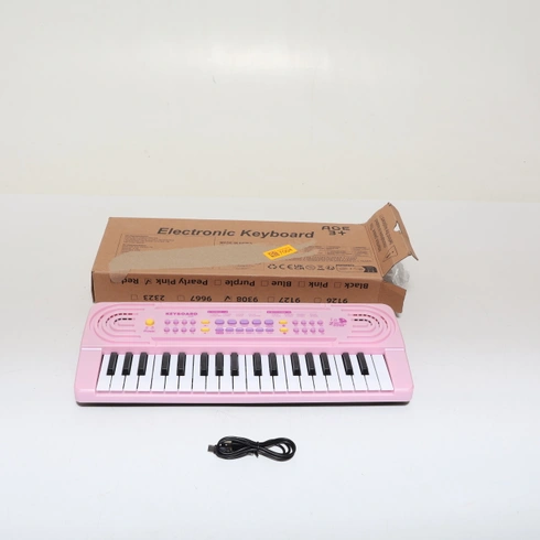 Elektronické klávesy pre deti vo veku 3, 4, 5, 6, 7 a 8 rokov, piano s mikrofónom, multifunkčné