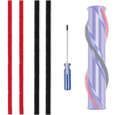 4 náhradné diely s plyšovou kefou pre originálne nové vysávače Dyson V7, V8, V10, V11 s priamym