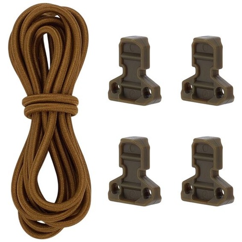 FINGERINSPIRE 4dielne plastové zarážky na šnúru, priemer 3 mm, elastická šoková šnúra 180 cm, odolná