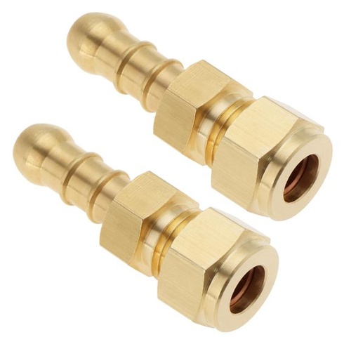 Pán náradie 2 x 8 mm hadicové spojky, koncovka trysky, závit 1/2 palca, mosadzné hadicové spojky,