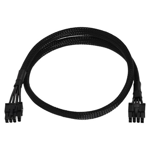 Napájací kábel PCIe pre napájacie zdroje MSI, 70cm čierny opletený predlžovací kábel z 8pinového
