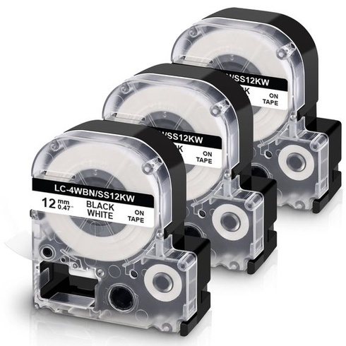 Kompatibilná páska UniPlus 3x ako náhrada za pásku SS12KW LC-4WBN4 LC-4WBN9 12 mm x 8 m, pre