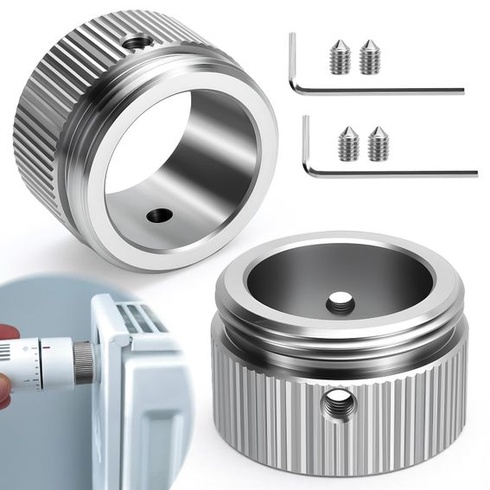 Adaptér termostatu na radiátor m30x1, 5, 2 ks, adaptér z nerezovej ocele 304 pre ventily Danfoss Ra,