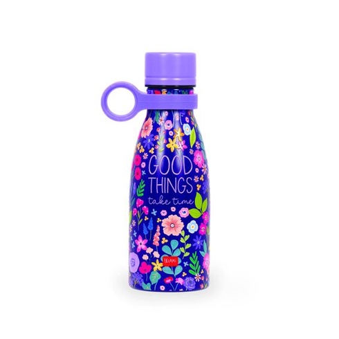 Legami - Vákuová fľaša Hot & Cold Mini, kvety, ľahká a odolná termoska, hermetické uzavretie,
