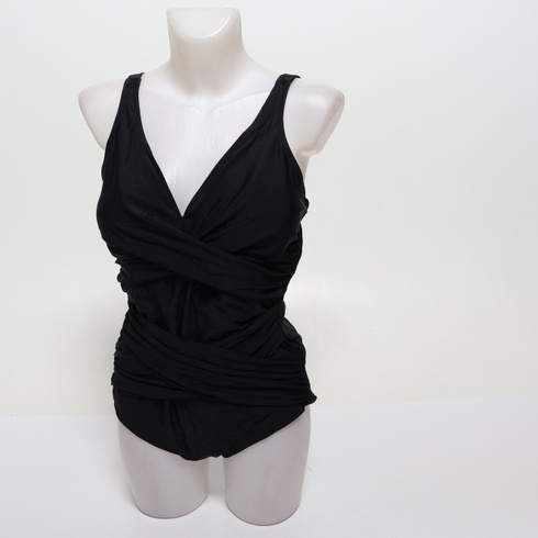 Smismivo plavky pro ženy, zeštíhlující jednodílné plavky Retro Ruched Push Up Vintage vycpané
