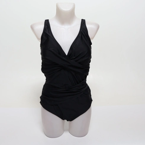 Smismivo plavky pro ženy, zeštíhlující jednodílné plavky Retro Ruched Push Up Vintage vycpané