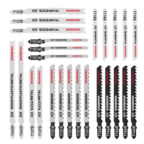 Sada listů pily Workpro W124142A
