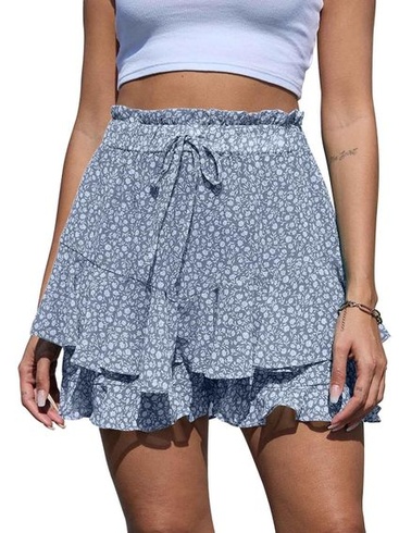 Dámske letné ležérne kraťasy Yutdeng s nohavičkami, boho šifónové kraťasy, ľahké culottes, krátke