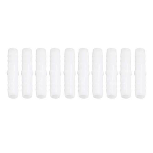 Hadicové spojky Yctze 12 mm, 10 kusov plastových hadicových spojok, rovných, s rovnakými ramenami, s