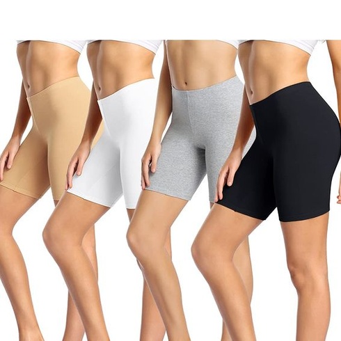Dámské cyklistické kraťasy wirarpa, bavlněné boxerky, XL, černá/šedá/béžová/bílá
