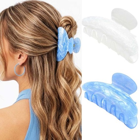 Akrylové sponky do vlasů Reaky, růžové, roztomilé sponky do vlasů, sponka do vlasů střední
