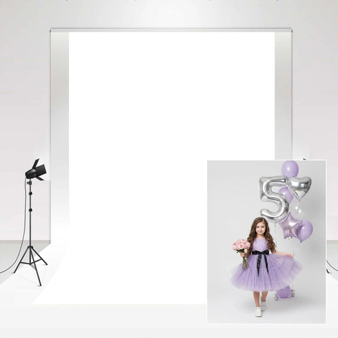 Kate fotografické pozadí Chroma Key bílé